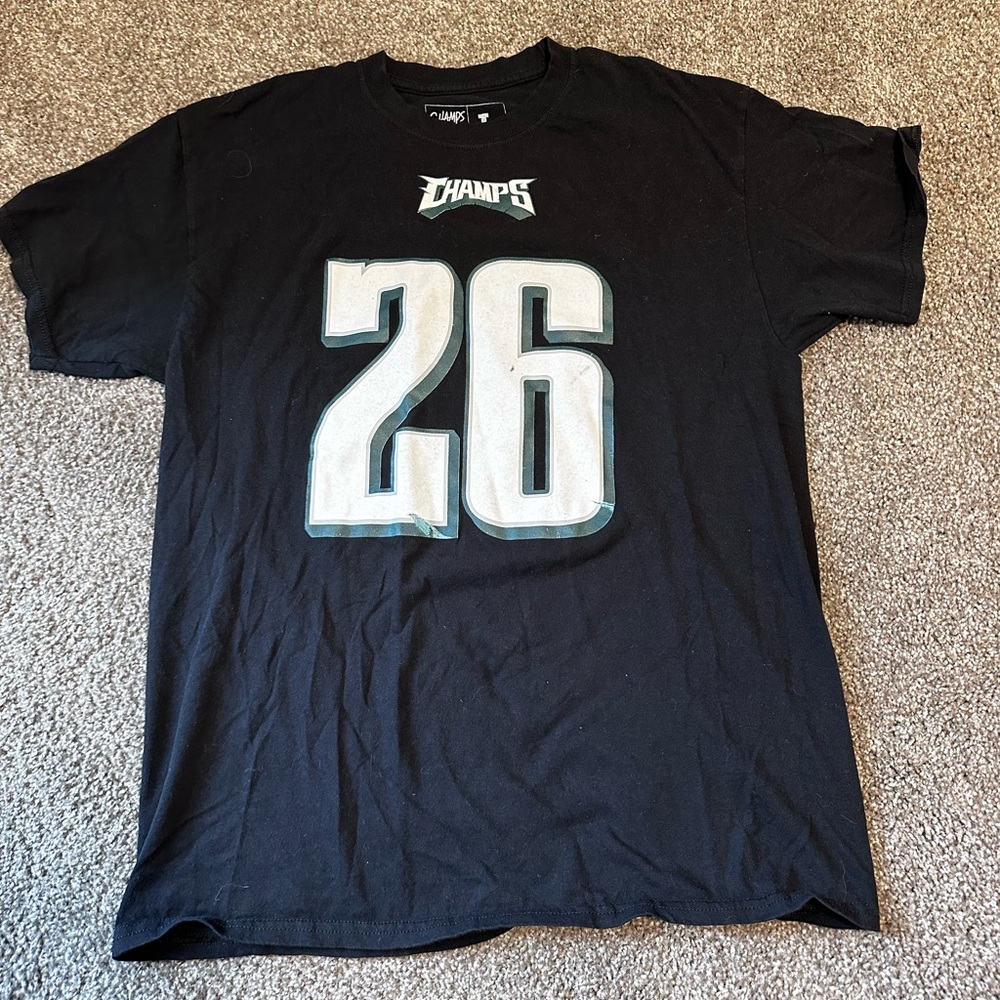 Champs Philadelphia Eagles Miles Sanders “Boobie” Men’s L Short Sleeve T-Shirt
